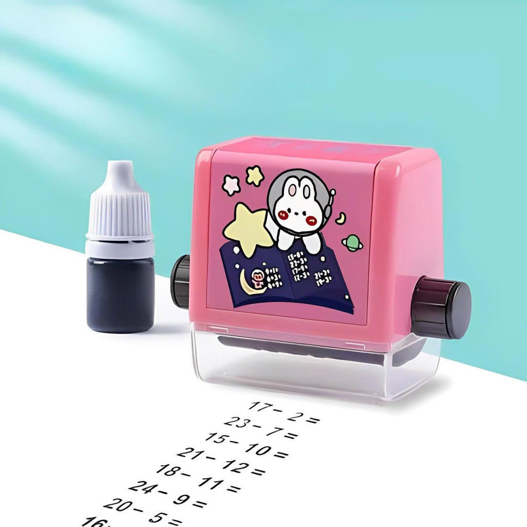Math Stamp Roller with Rotating Exercises for Kids - view 8