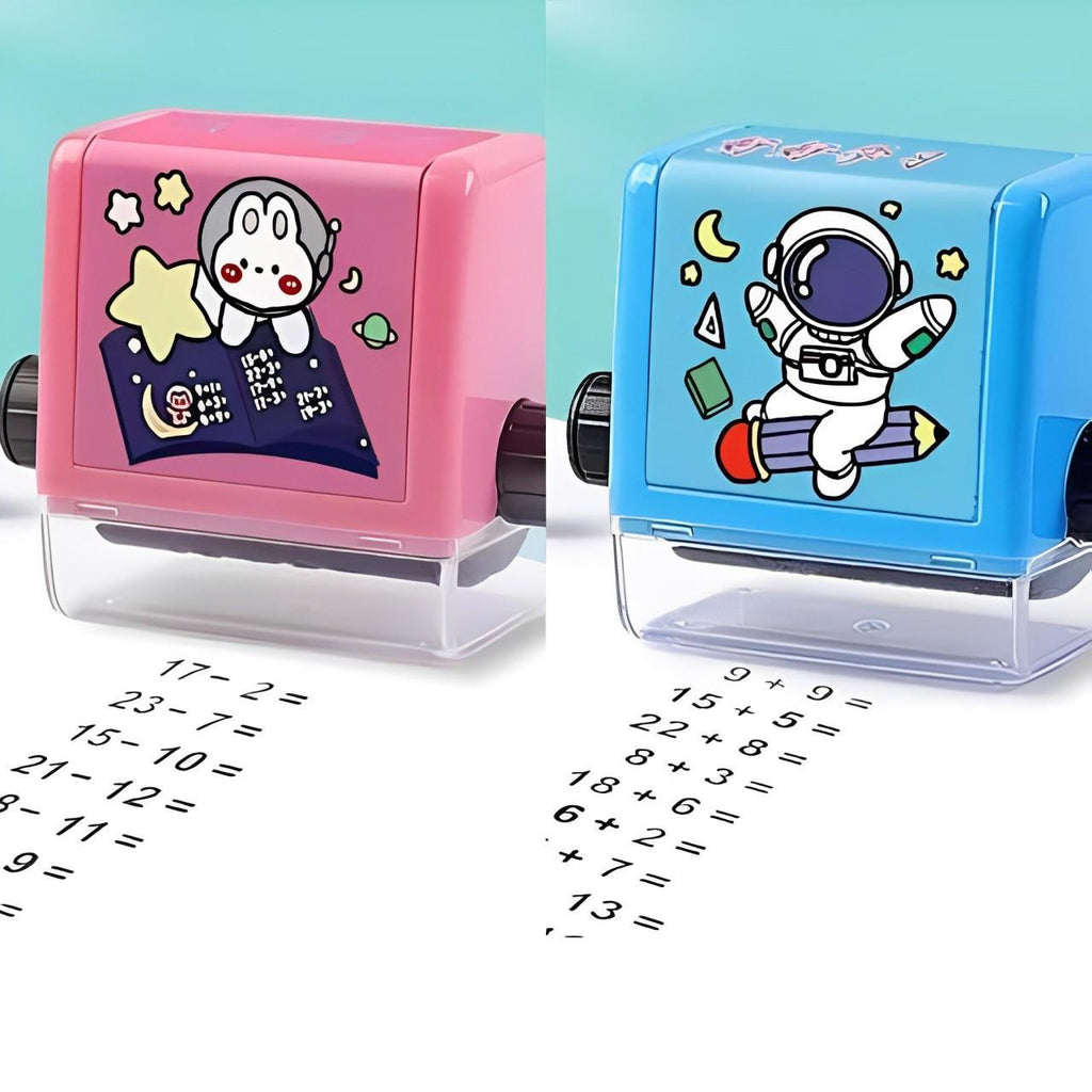 Math Stamp Roller with Rotating Exercises for Kids - view 6