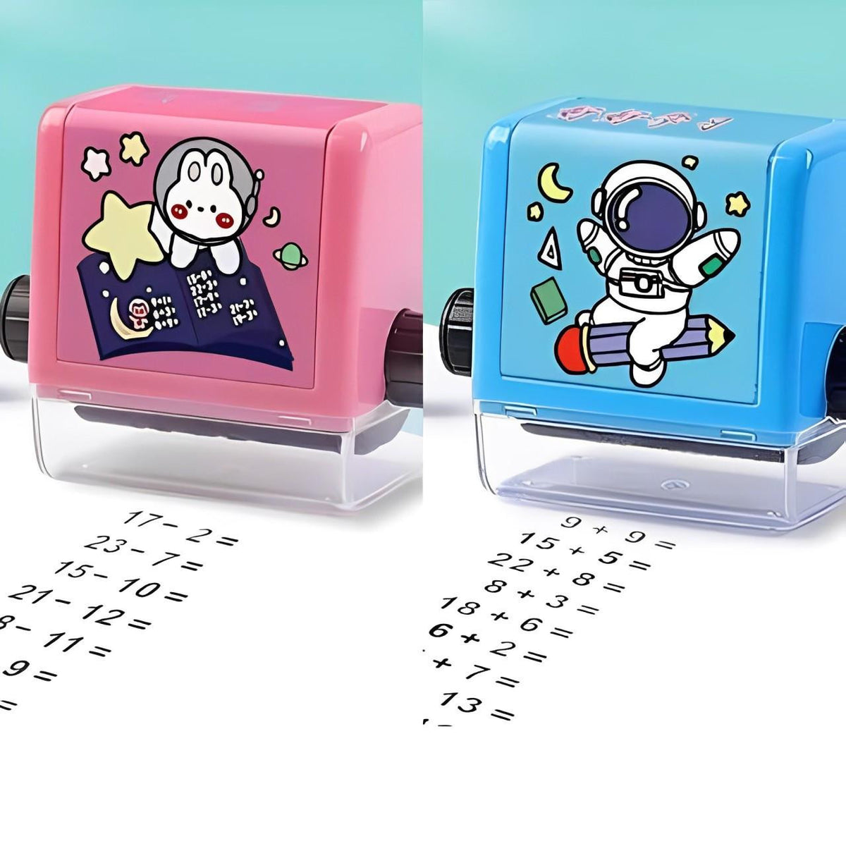 Math Stamp Roller with Rotating Exercises for Kids - view 6