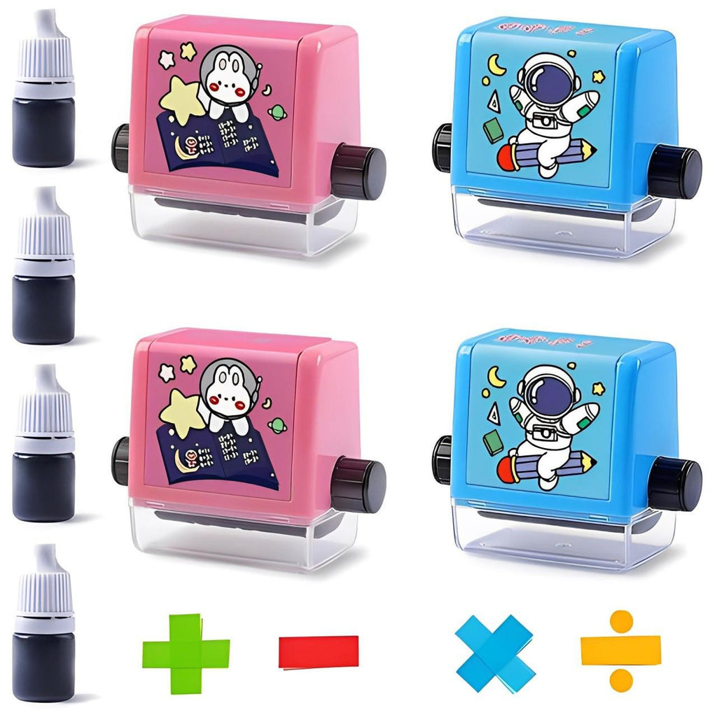 Math Stamp Roller with Rotating Exercises for Kids - view 10