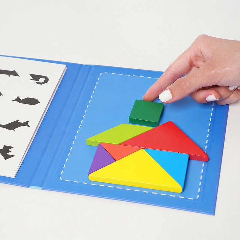 Montessori Magnetic Tangram Book