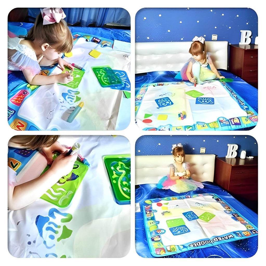 Water Drawing Mat with Educational Border and Accessories - view 6