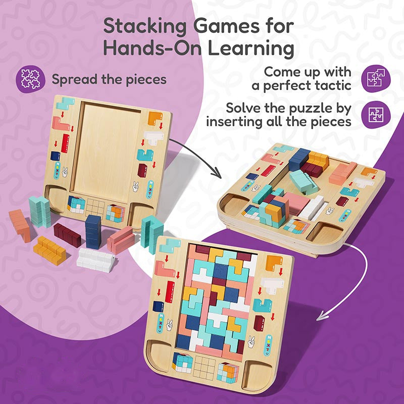 Montessori Drop & Stack Game