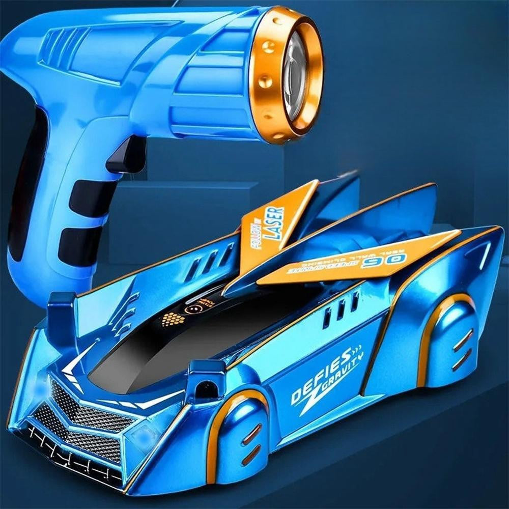Wall Climbing RC Car with Laser Remote Control, Blue