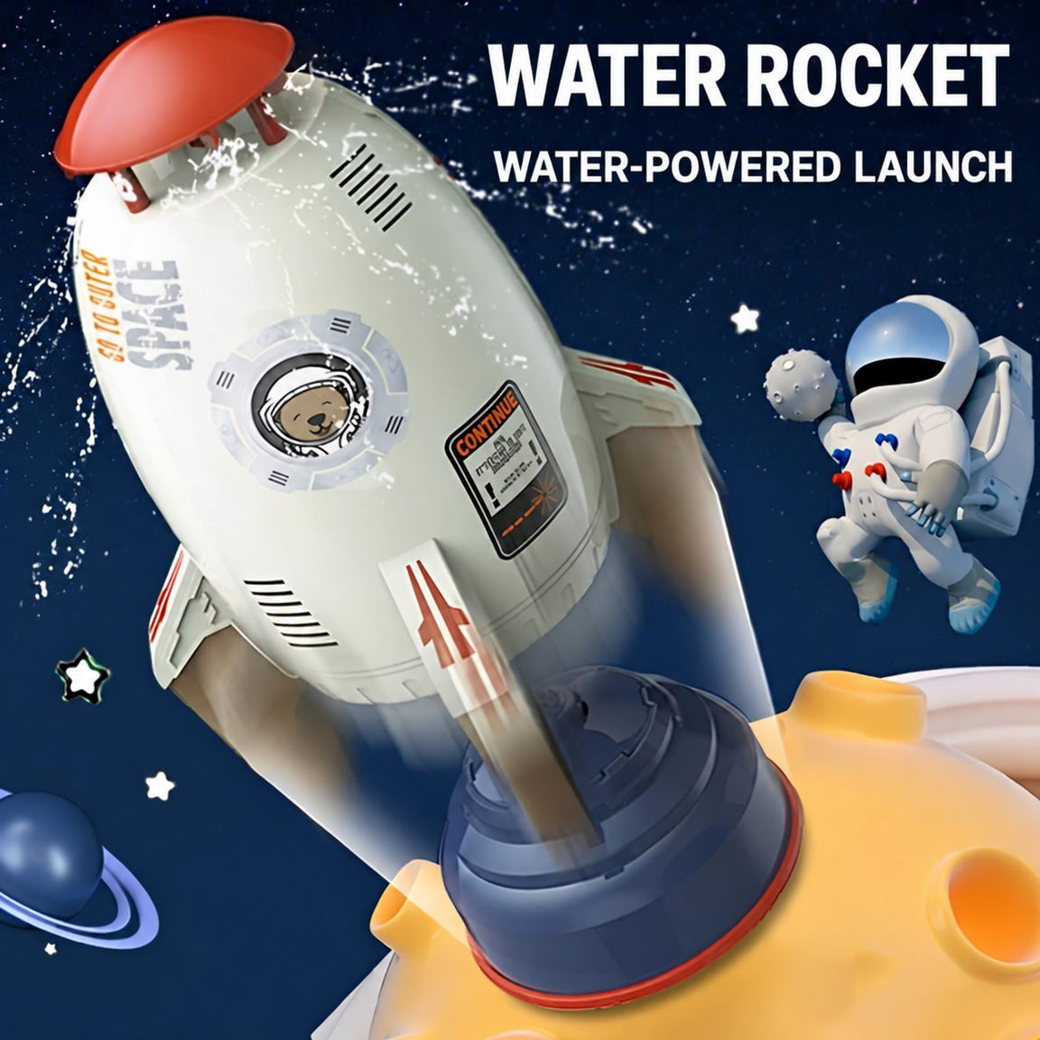 Water Rocket Launcher Toy with Adjustable Launch Base - view 3