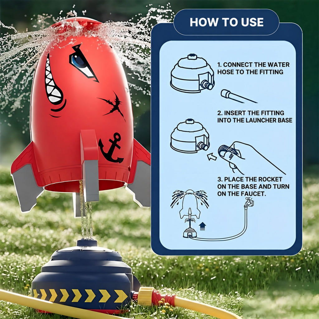 Water Rocket Launcher Toy with Adjustable Launch Base - view 6