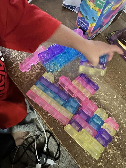 Customer photo of the Jelly Blocks soft building set (avis-01)