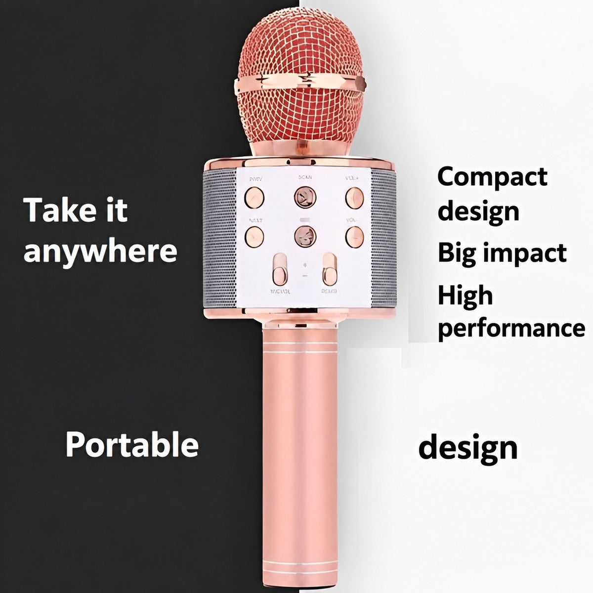 Wireless Karaoke Microphone with Bluetooth Speaker - view 4