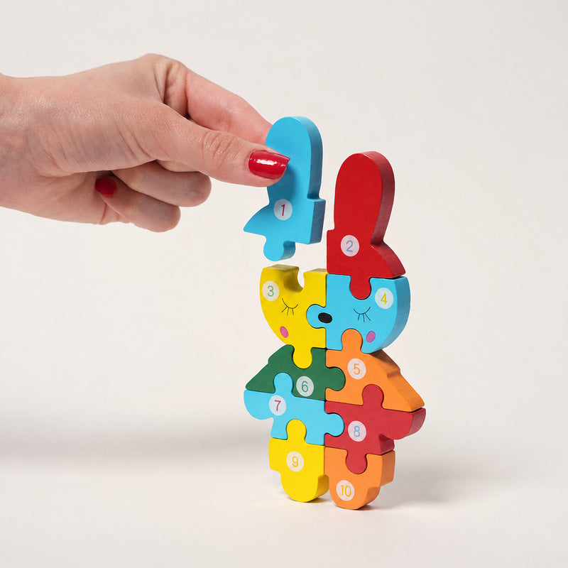 Montessori Wooden Puzzles (4 Pack)
