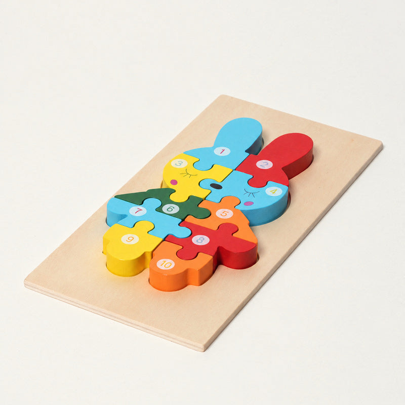 Montessori Wooden Puzzles (4 Pack)