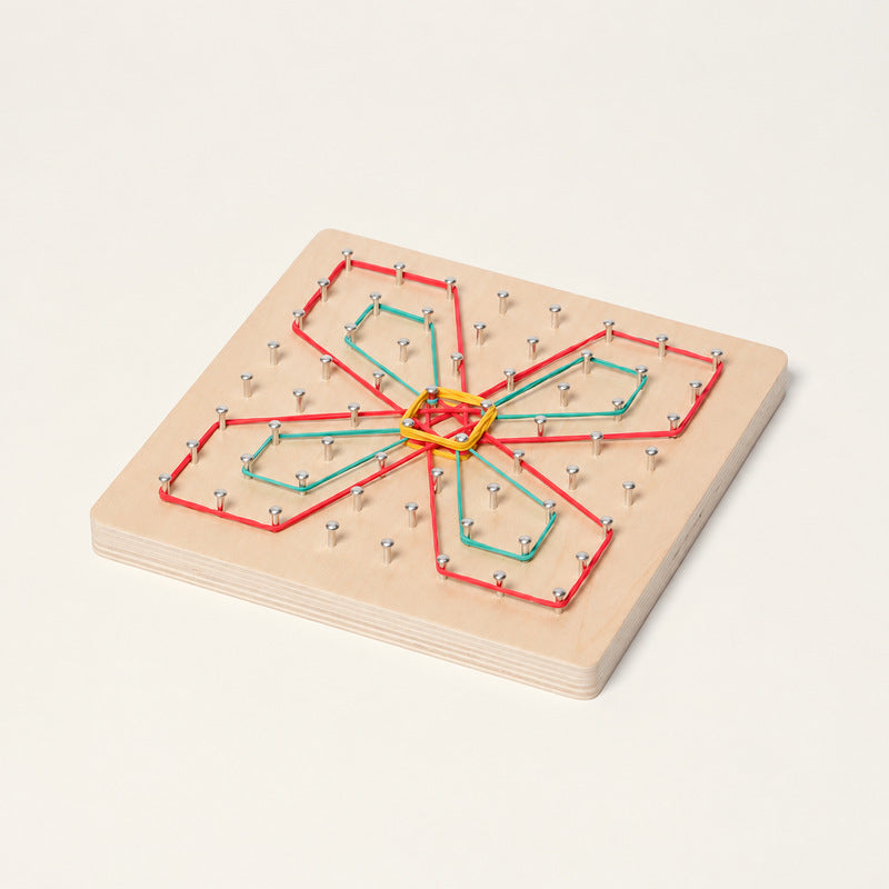 Montessori Wooden Geoboard