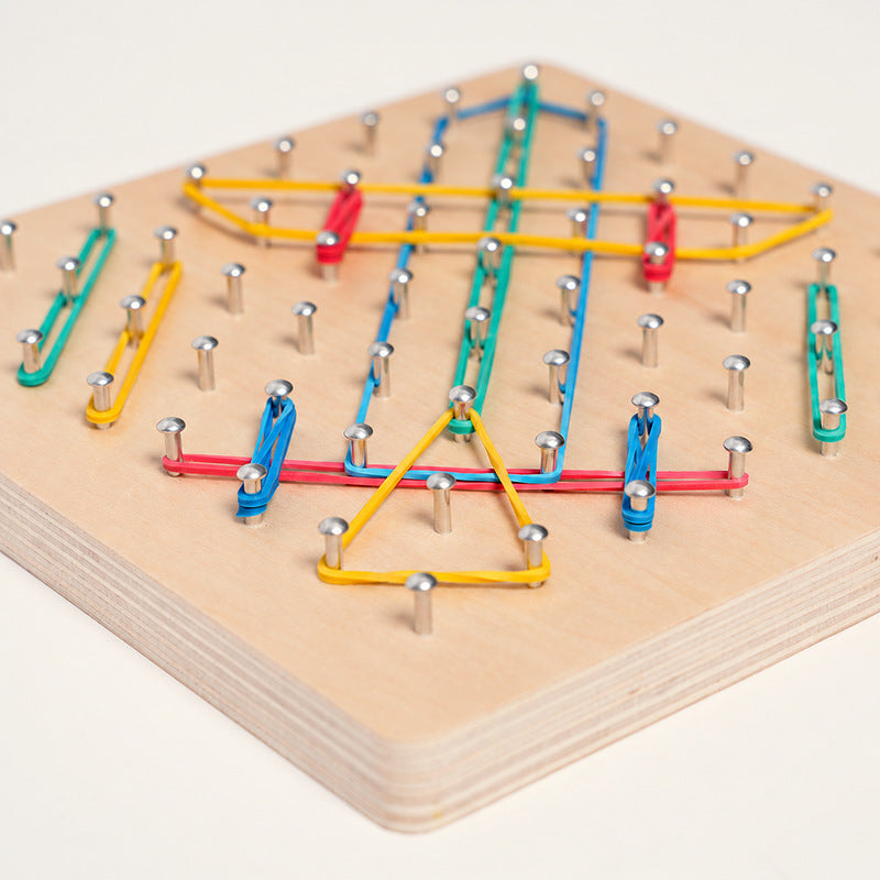 Montessori Wooden Geoboard
