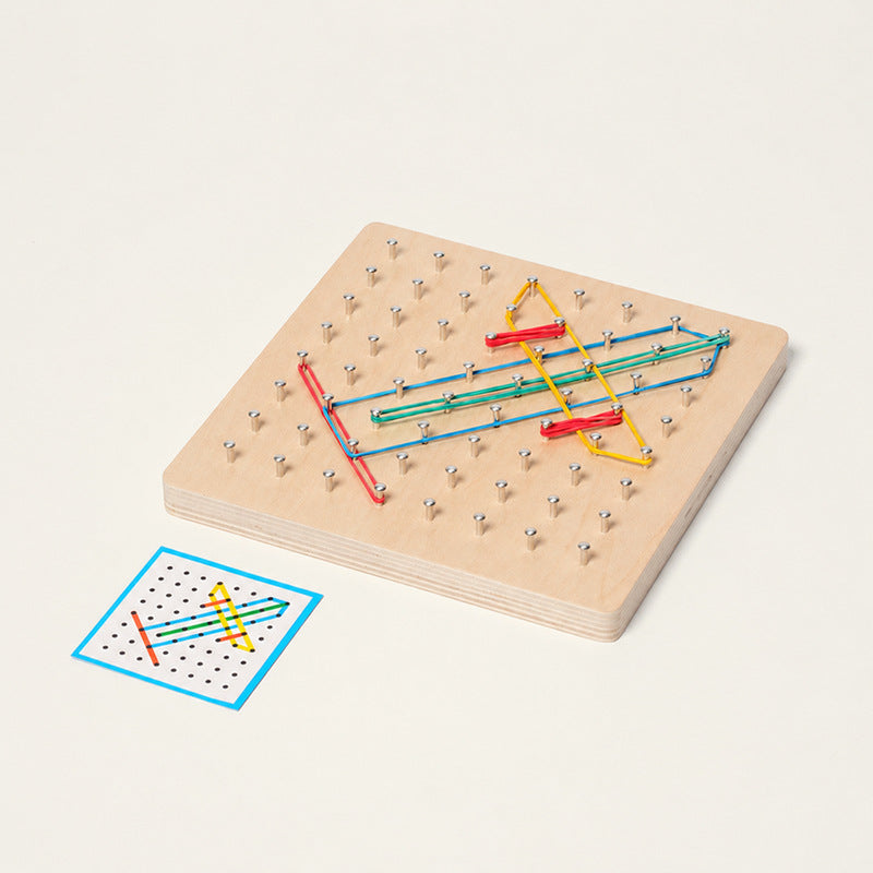 Montessori Wooden Geoboard