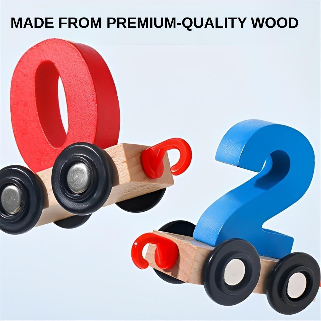 Wooden Number Train with Magnetic Connectors - view 10