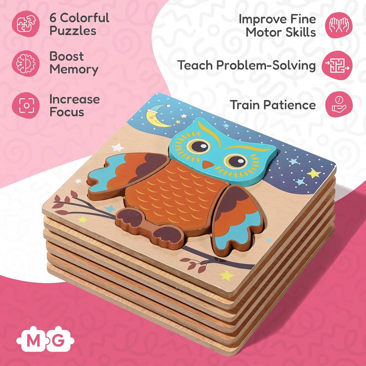Montessori Happy Puzzles (6 Pack)