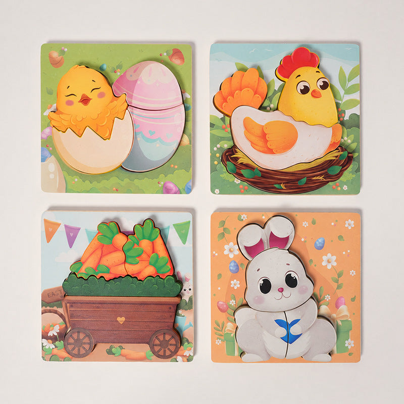 Montessori Easter Puzzles (4 Pack)