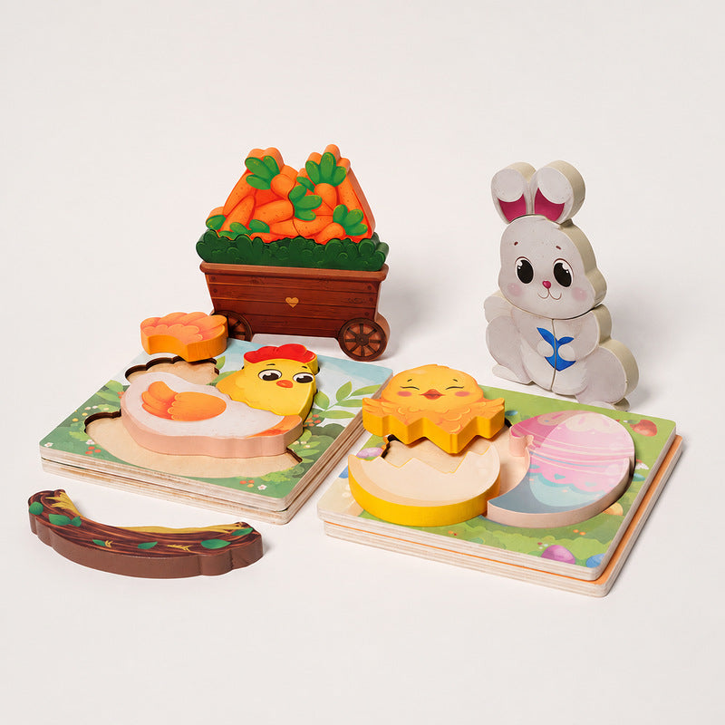 Montessori Easter Puzzles (4 Pack)