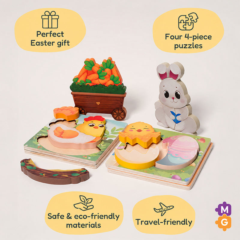 Montessori Easter Puzzles (4 Pack)