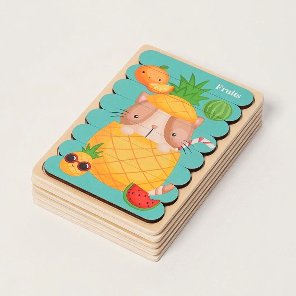 Montessori Double-Sided Puzzles (5 Pack)