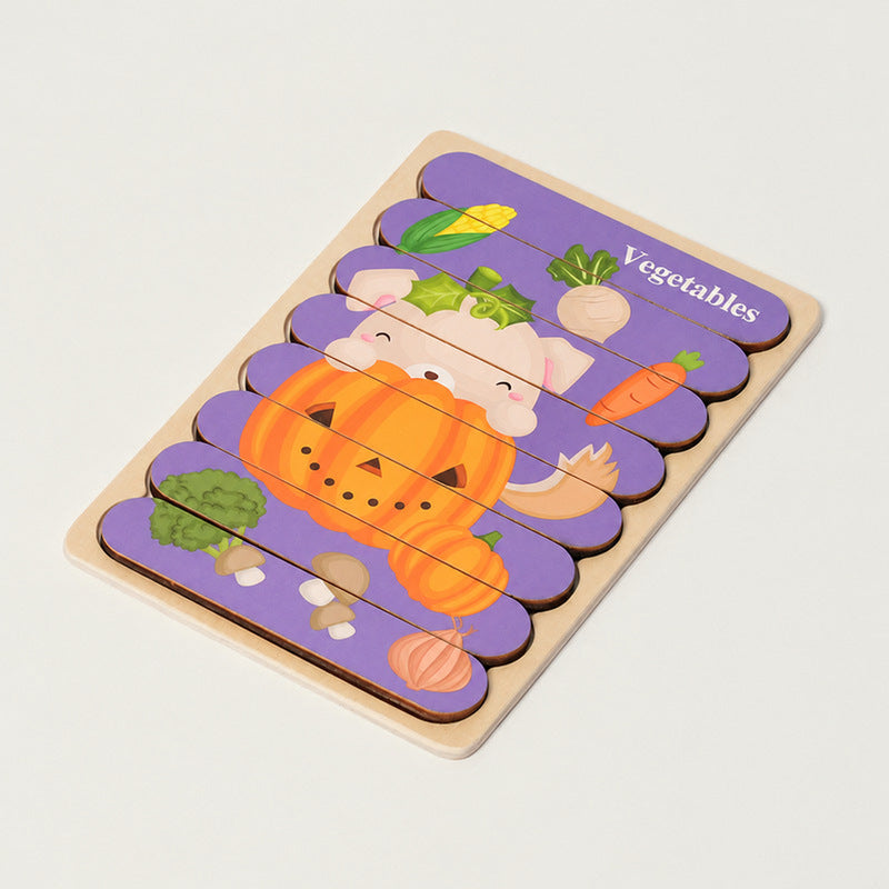 Montessori Double-Sided Puzzles (5 Pack)