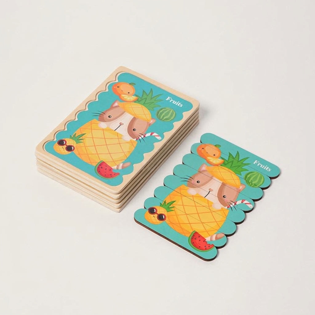 Montessori Double-Sided Puzzles (5 Pack)