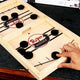 Wooden Slingshot Game with Elastic for Two Players, S (14 in)