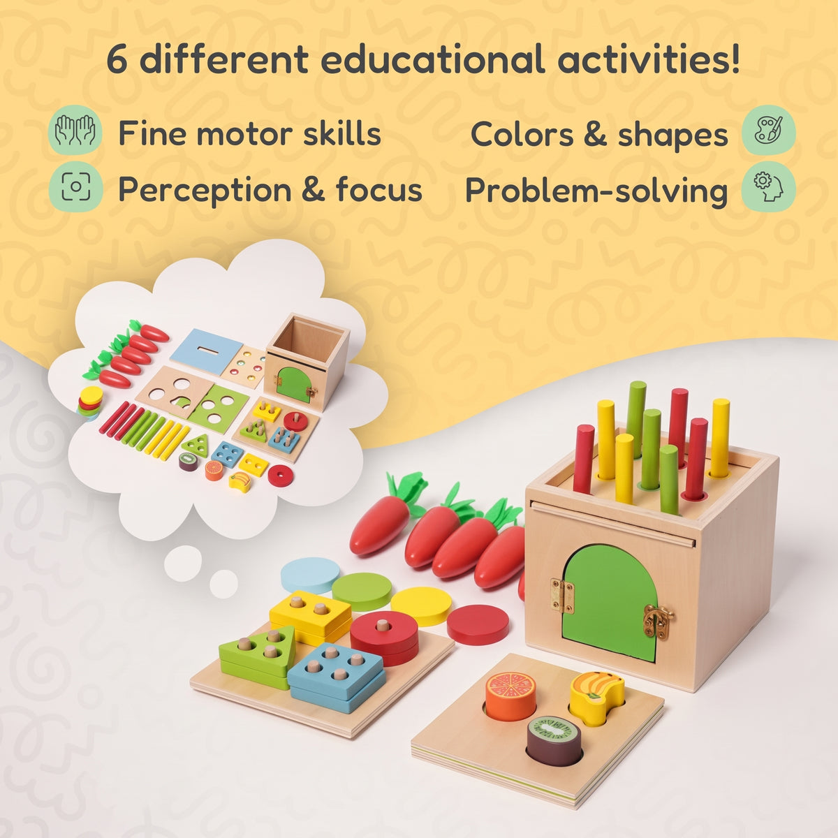Montessori 6-in-1 Sorting Tool